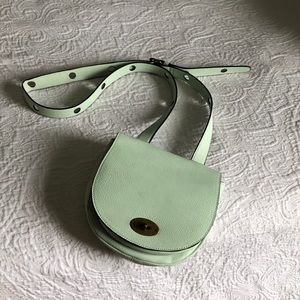 Mint green crossbody purse